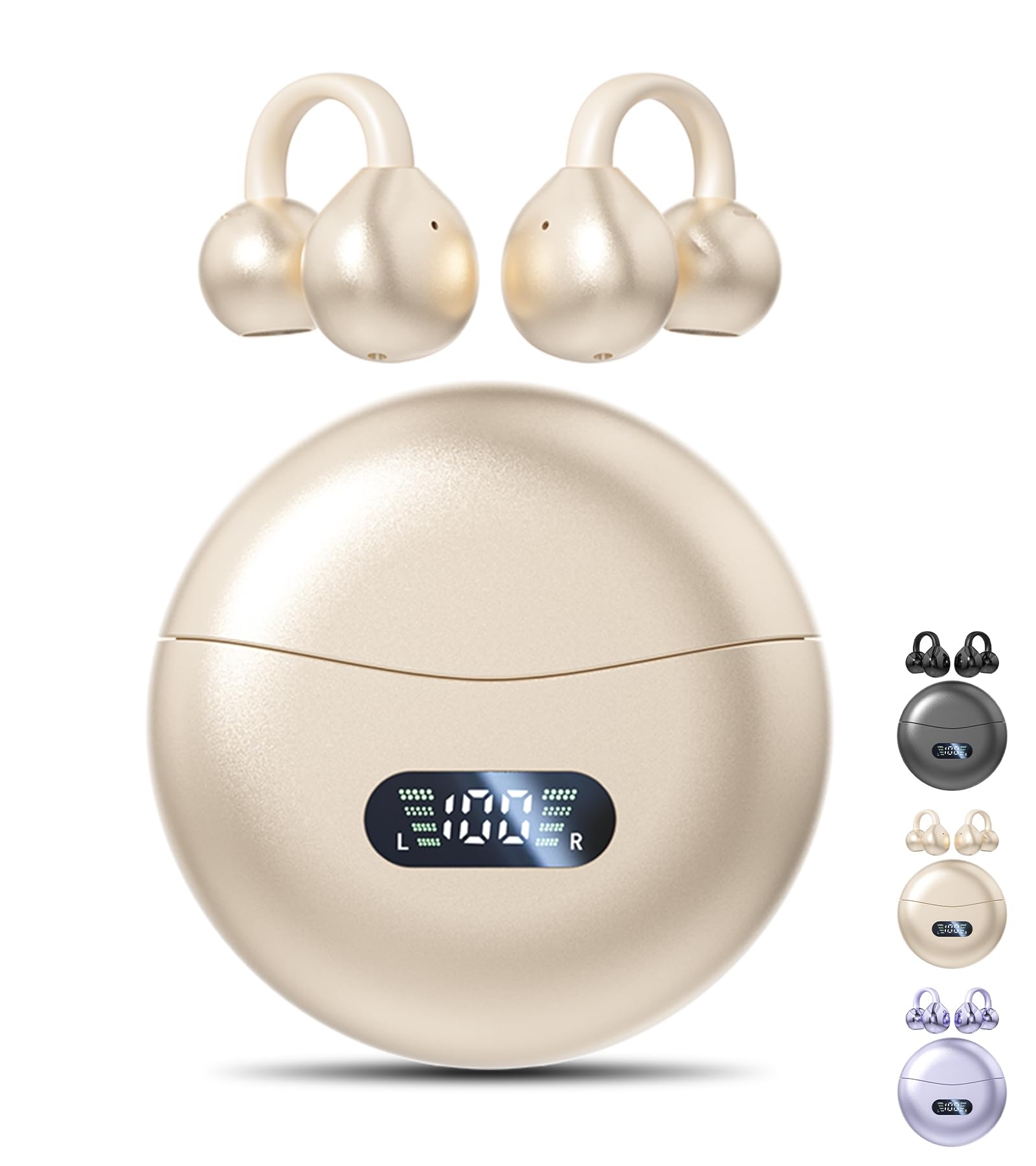 Waterproof clip-on earphones