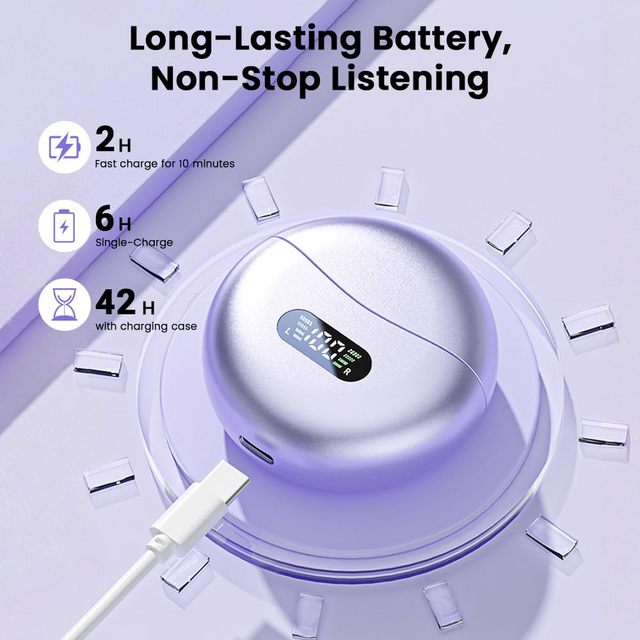 Waterproof clip-on earphones