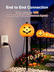 10.5FT Halloween Pathway Lights, 5PK LED Elf Stake Lights | IP65, UL Certified, Connectable Halloween Elf Pathway Marker Lights for Lawn Walkway Driveway Halloween Decorations