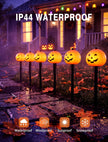 10.5FT Halloween Pathway Lights, 5PK LED Elf Stake Lights | IP65, UL Certified, Connectable Halloween Elf Pathway Marker Lights for Lawn Walkway Driveway Halloween Decorations