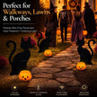 Fumete 4 Set Halloween Solar Pumpkin Cat Pathway Light, Outdoor Stake Decor | Halloween Black Cat Yard Stakes, Pumpkin Pathway Candles Lights, Wire Free Waterproof, Garden Patio Yard Lawn Outdoor Decor