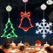 LOLStar Halloween Window Lights, 3 Pack Pumpkin, Spider, Witch Hat Lights | Halloween Decoration Lights, 2026 Upgraded Dyed Design, 8 Flashing Modes, Timer, Battery Operated, Suction Cup, Indoor Lights
