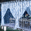 JMEXSUSS 300LED Orange Halloween Curtain Lights with Remote