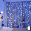 JMEXSUSS 300LED Orange Halloween Curtain Lights with Remote