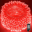 LAMPHOME 165ft Halloween Lights, 500 LED Transparent Wire Fairy Starry String Light Plug in, 16Lighting Modes for Indoor Outdoor Xmas Tree Wedding Party Decoration