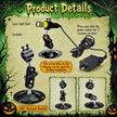 Aurelema 1 Pack Green Laser Halloween Module Generator with Timer,Green | Halloween Projector Light, Work with Low Lying Fog Machine (Not Included), IP67 Waterproof Outdoor Scary House Garden Decor