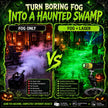 Aurelema 1 Pack Green Laser Halloween Module Generator with Timer,Green | Halloween Projector Light, Work with Low Lying Fog Machine (Not Included), IP67 Waterproof Outdoor Scary House Garden Decor
