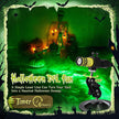 Aurelema 1 Pack Green Laser Halloween Module Generator with Timer,Green | Halloween Projector Light, Work with Low Lying Fog Machine (Not Included), IP67 Waterproof Outdoor Scary House Garden Decor