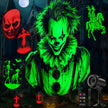 12-in-1 Halloween Projector Lights, Outdoor Dynamic Halloween Projector | with Motion Effects, Clown Skeleton Spider Pumpkin Patterns, Holiday Projection Light for Yard Wall Window Garage Decorations