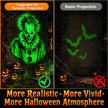 12-in-1 Halloween Projector Lights, Outdoor Dynamic Halloween Projector | with Motion Effects, Clown Skeleton Spider Pumpkin Patterns, Holiday Projection Light for Yard Wall Window Garage Decorations